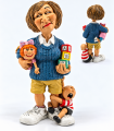 Caricatura Mestieri IN RESINA "Baby Sitter" H.15 cm