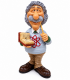 Caricature Mestieri in resina "Genio" H. 15 cm