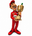 Caricatura Mestieri in resina "Il Pilota Gran Premio" H.15 cm