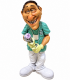Caricature Mestier in resina "Dentista" H. 15 cm