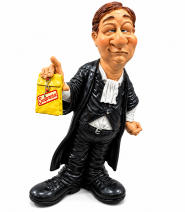 Caricature Big Mestieri IN RESINA  "Il Giudice" H. 34 cm