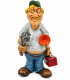 Caricature Mestieri in resina "L'Idraulico" H. 16 cm