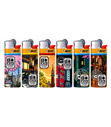 Accendini Bic Mini fantasia TOKYO TRAVELS  conf. 50 pz. ASSORTITI