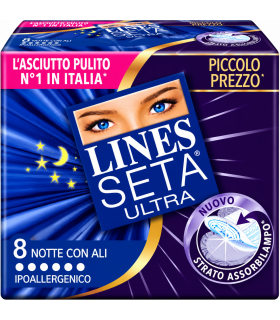 Lines Seta Ultra Notte con Ali 8 PZ.