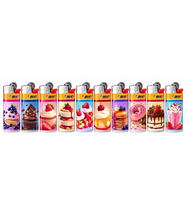 Accendini Bic Mini fantasia INDULGING PASTRIES conf. 50 pz. ASSORTITI