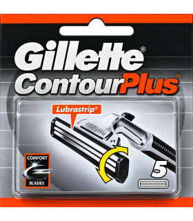 Ricambi Gillette Contour Plus 5pz. 1 BL.