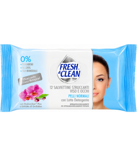 12 Salviettine Struccanti viso e occhi Fresh & Clean 1 PZ.