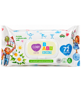 Salviette Umidificate 72 PZ. Clendy Baby COCCOLE   1 PZ.
