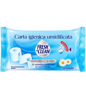 Carta Igienica 15 PZ. umidificata Fresh & Clean  1 PZ.