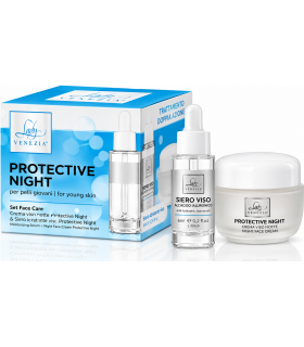 Set Notte Crema Viso + Siero Lifting - Trattamento Protective per pelli giovani Lady Venezia