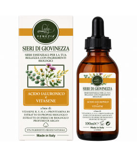 Sieri Essenziali di Bellezza Biologici con Acido Ialuronico Vitamin Bomb Lady Venezia 100ml