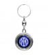 Portachiavi in Metallo SMALTATO CON Logo girevole F.C. Inter