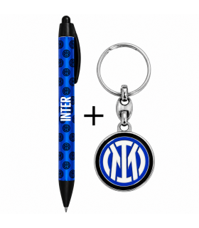 Set Penna e Portachiavi con Logo F.C. Inter