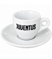 TAZZA DA CAFFE' IN CERAMICA CON PIATTINO F.C. JUVENTUS CONFEZIONATA IN SCATOLA DA REGALO