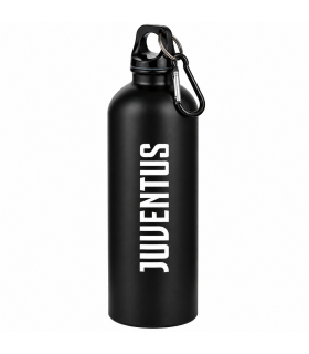 BORRACCIA IN ALLUMINIO CON FINITURA OPACA E MOSCHETTONE F.C. JUVENTUS DA 750ML CONFEZIONATA IN SCATOLA REGALO