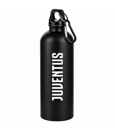 BORRACCIA IN ALLUMINIO CON FINITURA OPACA E MOSCHETTONE F.C. JUVENTUS DA 750ML CONFEZIONATA IN SCATOLA REGALO