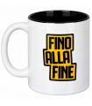 Tazza in ceramica F.C. Juventus FINO ALLA FINE Confezionata in scatola da regalo