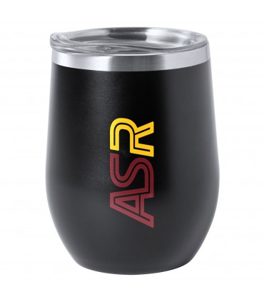 TAZZA TERMICA DA VIAGGIO IN ACCIAIO INOX  A.S. ROMA DA 300ML CONFEZIONATA IN SCATOLA DA REGALO