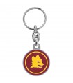 PORTACHIAVI IN METALLO SMALTATO A MANO A.S. ROMA LOGO LUPA