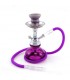 Narghilè Champ Al Malik hookah in Acrilico colorato 1 Tubo flessibile TRASPARENTE H.25cm colore viola