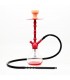 Narghilè Atomic 1Tubo dell'acqua H50CM 1un tubo flessibile, ROSSO  Confezionato in scatola da regalo