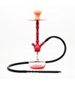 Narghilè Atomic 1Tubo dell'acqua H50CM 1un tubo flessibile, ROSSO  Confezionato in scatola da regalo