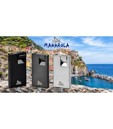 ACCENDINO REGALO PIEZO LUBINSKI MANAROLA N2 ANTRACITE  WC390.2