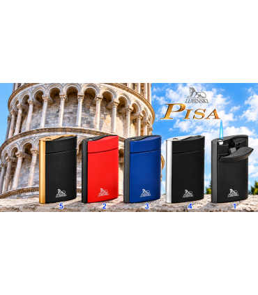ACCENDINO REGALO LUBINSKI PISA JET FLAME N5 ORO ROSA E NERO WA540.5
