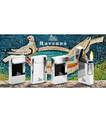 ACCENDINO REGALO LUBINSKI A PIETRINA RAVENNA N3  LACCA NERA E LINEE  WD568.3
