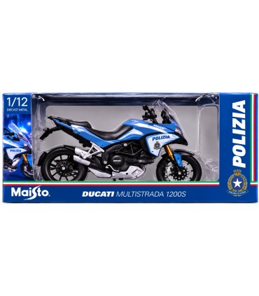 Moto Stradali Maisto Scala 1:12  DUCATI MULTISTRADA 1200S POLIZIA