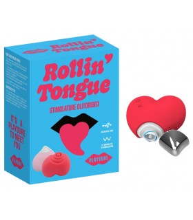 Playsure Rolling Tongue MINI STIMOLATORE CLITORIDEO A FORMA DI CUORE