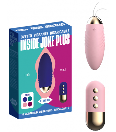 Inside Joke PLUS OVETTO VIBRANTE E RISCALDANTE CON telecomando wireless COLORE ROSA