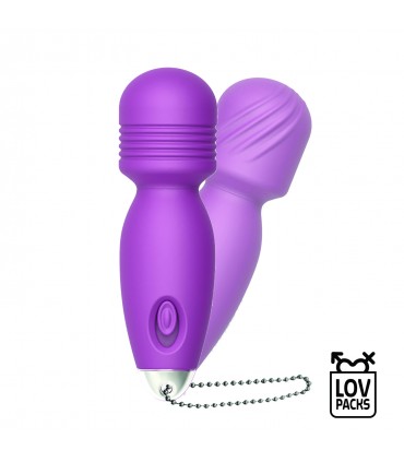 Love Massage Bullet - mini massaggiatore a portachiavi in confezione tascabile