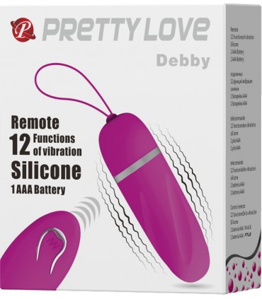 ovetto vibrante  Pretty Love DEBBY con telecomando wireless 12 FUNZIONI