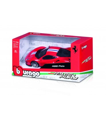 Modellini Auto Ferrari Racing Play Burago Scala 1:43 Expo da 12 pz. modelli assortiti