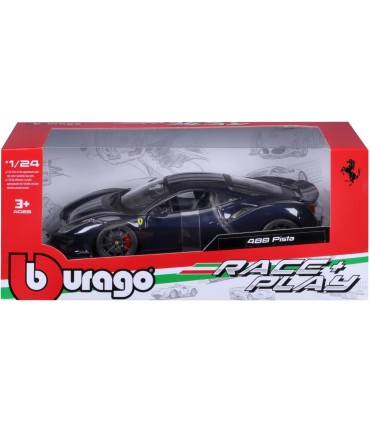 Auto Ferrari Race&Play Burago Mod. 488 PISTA Scala 1/24