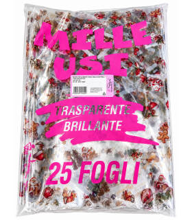 Buste Trasparenti NATALIZIE  mis. 100x130 conf. da 25 pz