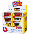 Modellini Auto Burago STREET Fire CLASSIC scala 1:43 Expo da 24 pz. modelli assortiti