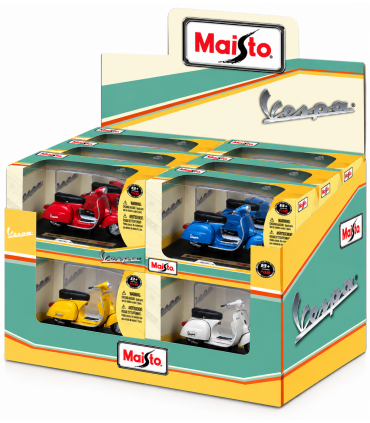 Vespa Maisto Scala 1:18 expo da 12 pz. assortite