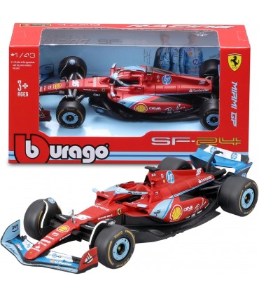 Auto F1 FERRARI Burago MONACO GP LIVERY SF-24  Scala 1/24