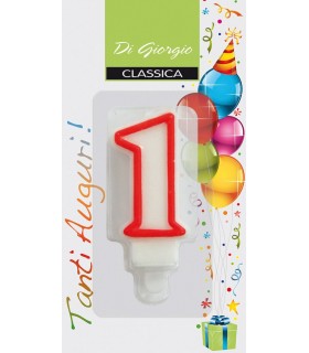 Candela in Blister   n.  1  conf. da 6 pz.