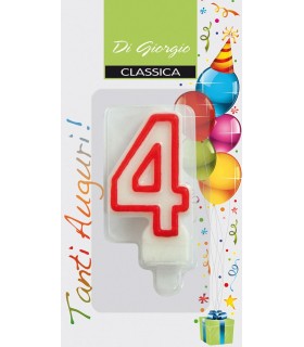 Candela in Blister   n. 4           conf. da 6 pz.