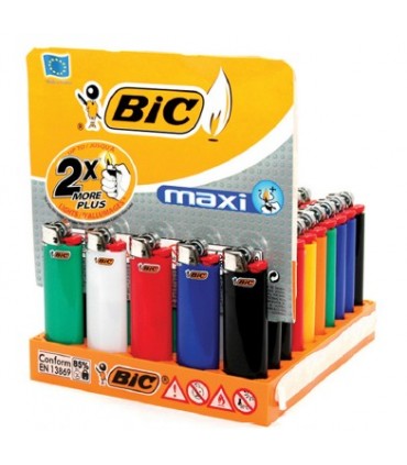Accendino Bic Maxi (senza regolatore)  conf. da 50 pz.