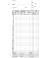 Scheda Orologio Mensile Mis. 22.5x10.4 conf. 100 pz.
