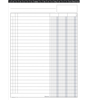 Schede 3 Colonne Mis.17x24 conf. da 100 pz.