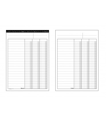 Schede 3 Colonne Mis.12x17 conf. da 100 pz.