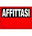 Cartelli Affittasi F.to 23x33 conf. da 20 pz. colori assortiti