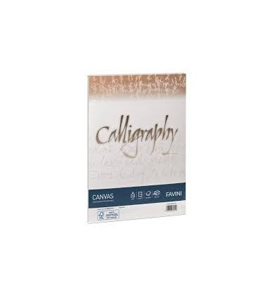 Cartoncino Canvas Favini Calligraphy F.to A4 100gr conf. da 50 Fogli colore Avorio