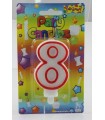Candela in Blister   n. 8      conf. da 6 pz.