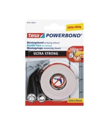 Biadesivo Ultra Forte Tesa 1.5m x 19mm